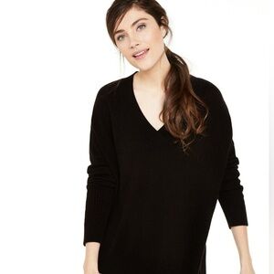 Halogen Black Cashmere Sweater